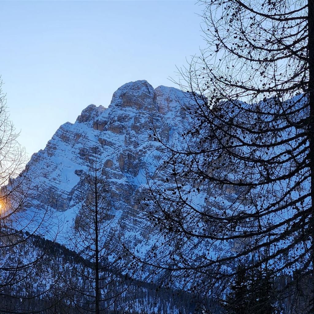 Sonnenuntergang am Monte Cristallo