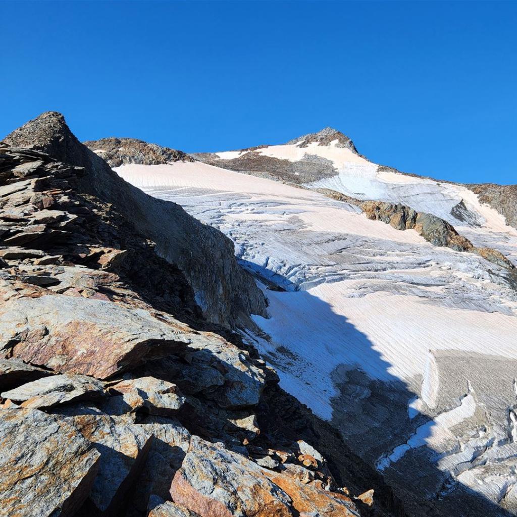 Erster Blick auf den Wilden Freiger