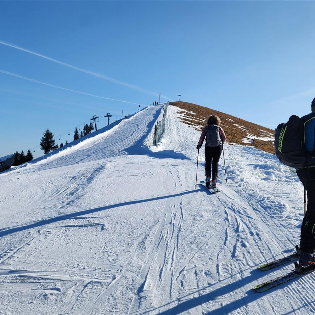 Kurz vor dem Rosskopf-Gipfel