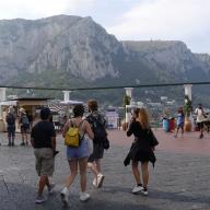 Blick von Capri nach Anacapri