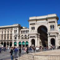 Der Eingang zur Galleria Vittoria Emanuele II