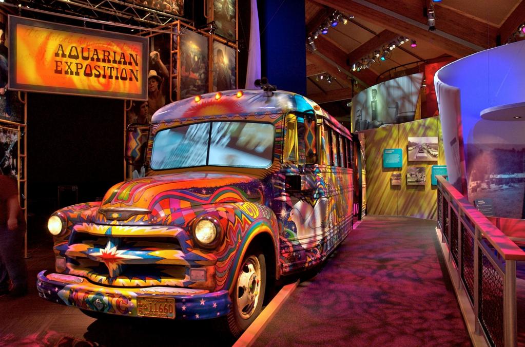 Hippie-Bus im Museum von Bethel Woods